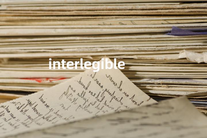 interlegible单词图解，单词释义场景配图