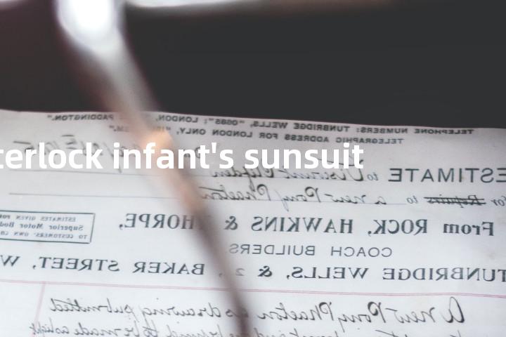 interlock infant's sunsuit单词图解，单词释义场景配图
