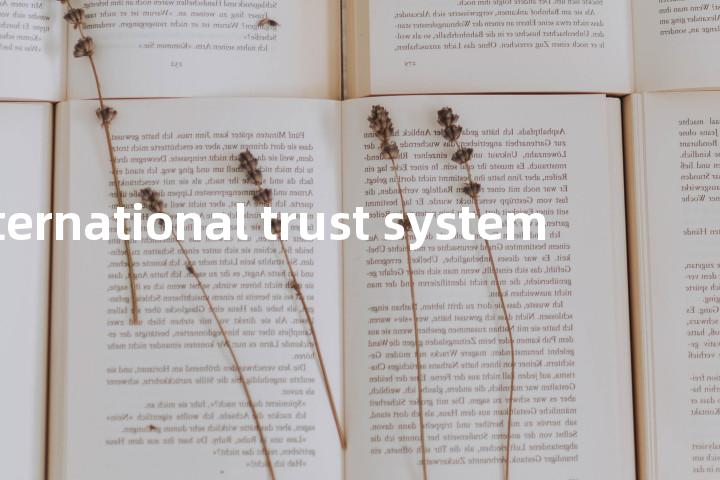 international trust system单词图解，单词释义场景配图