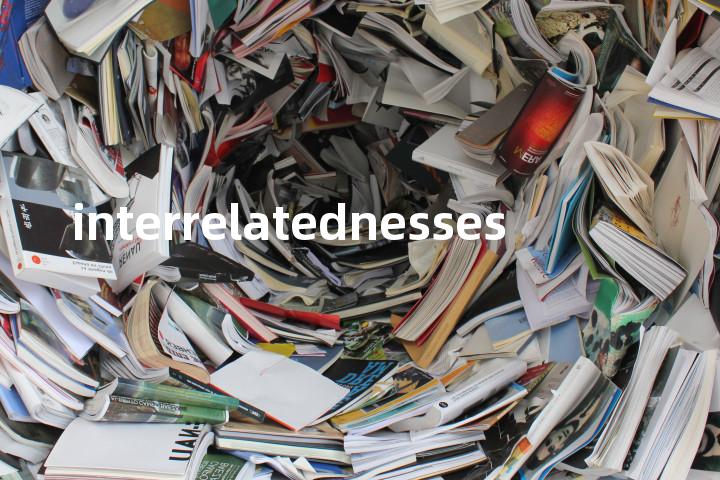 interrelatednesses单词图解，单词释义场景配图