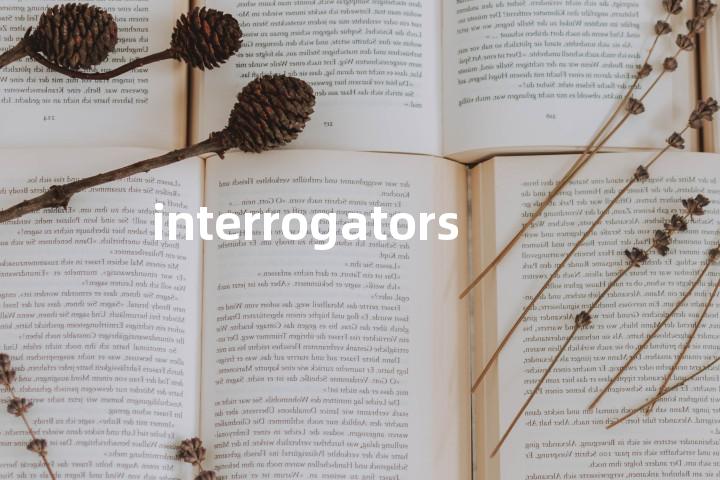 interrogators单词图解，单词释义场景配图