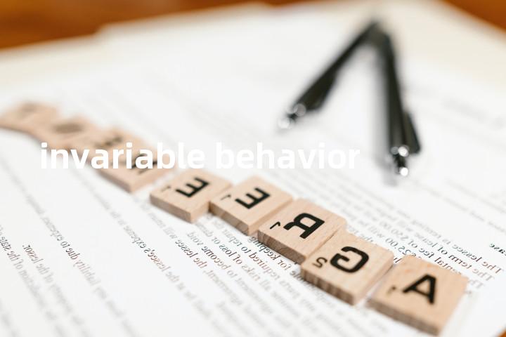 invariable behavior单词图解，单词释义场景配图