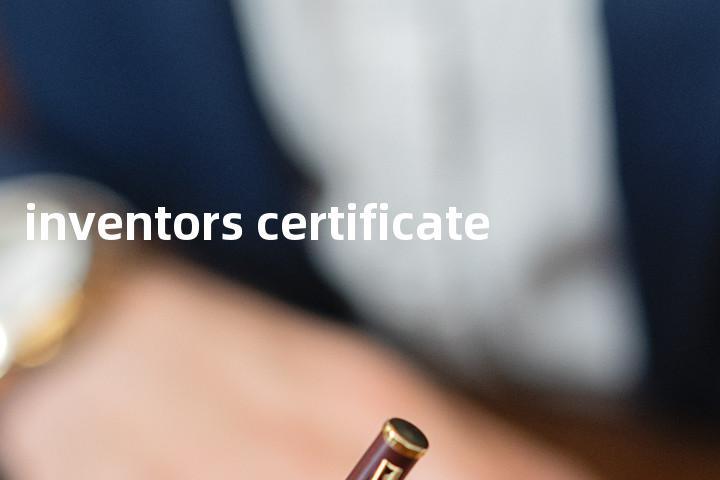 inventors certificate单词图解，单词释义场景配图