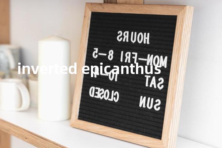 inverted epicanthus单词图解，单词释义场景配图