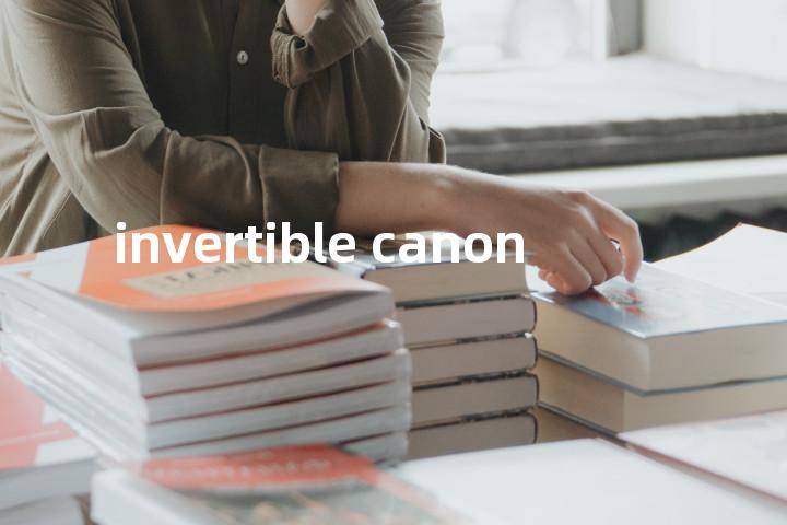 invertible canon单词图解，单词释义场景配图