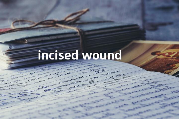 incised wound单词图解，单词释义场景配图