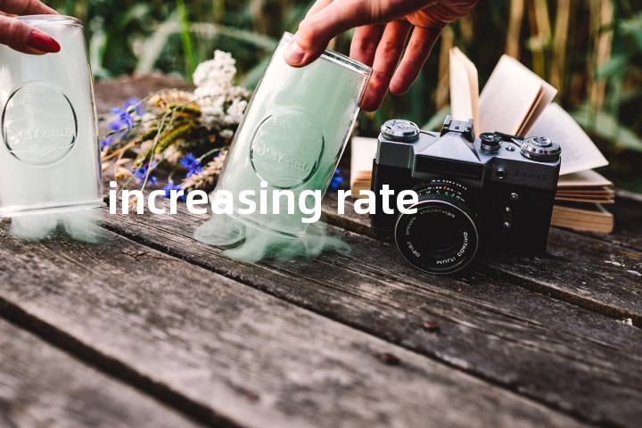 increasing rate单词图解，单词释义场景配图