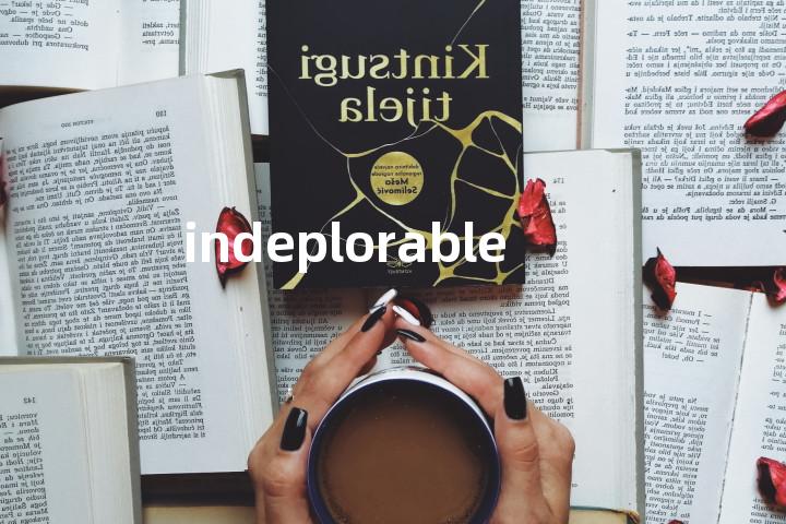 indeplorable单词图解，单词释义场景配图