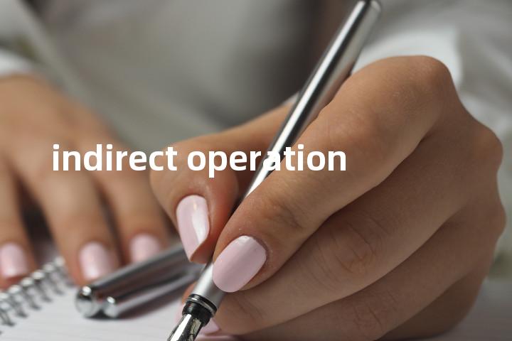 indirect operation单词图解，单词释义场景配图