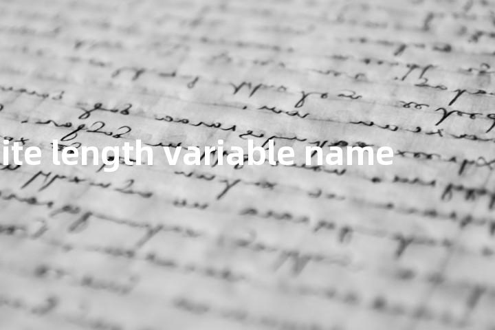 infinite length variable name单词图解，单词释义场景配图