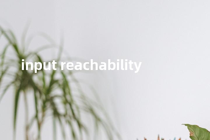input reachability单词图解，单词释义场景配图