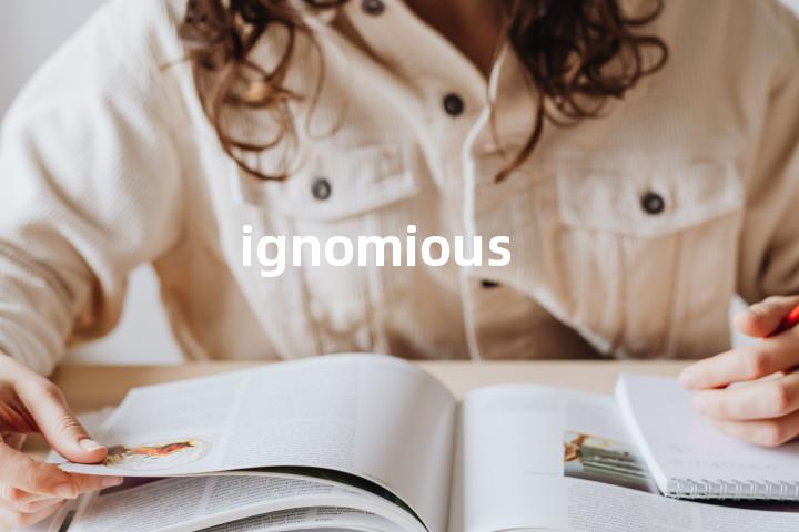 ignomious单词图解，单词释义场景配图