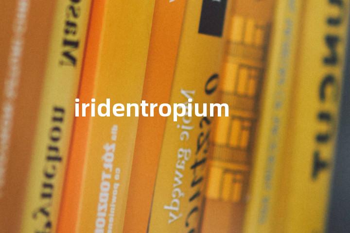iridentropium单词图解，单词释义场景配图