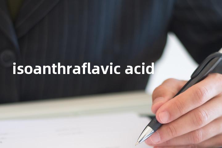 isoanthraflavic acid单词图解，单词释义场景配图