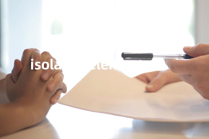 isolated element单词图解，单词释义场景配图