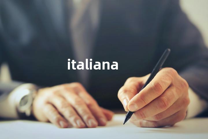 italiana单词图解，单词释义场景配图