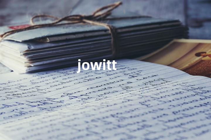 jowitt单词图解，单词释义场景配图