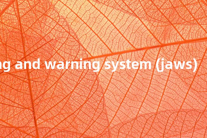 jamming and warning system (jaws)单词图解，单词释义场景配图