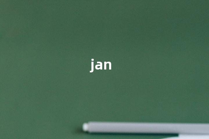 jan单词图解，单词释义场景配图