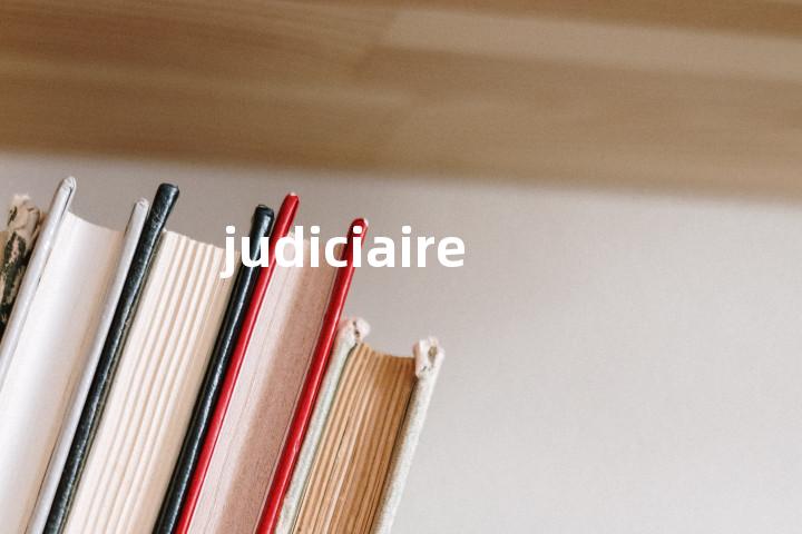 judiciaire单词图解，单词释义场景配图