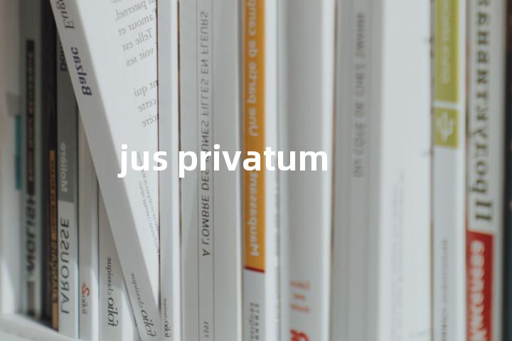 jus privatum单词图解，单词释义场景配图
