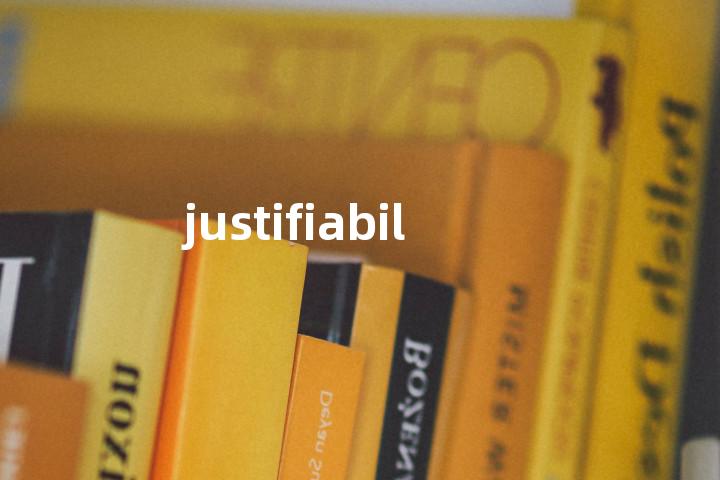 justifiability