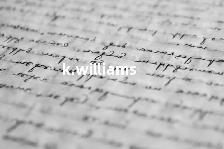 k.williams单词图解，单词释义场景配图