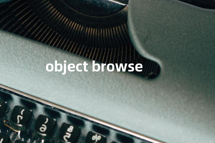 object browse单词图解，单词释义场景配图