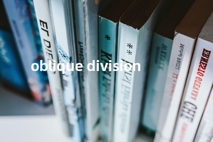 oblique division单词图解，单词释义场景配图