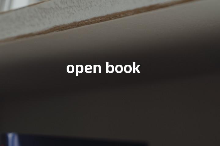 open book单词图解，单词释义场景配图