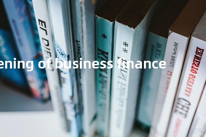 opening of business finance单词图解，单词释义场景配图
