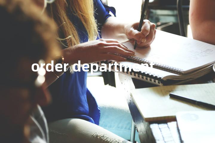 order department单词图解，单词释义场景配图