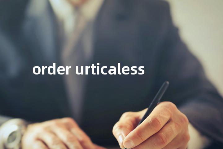 order urticaless单词图解，单词释义场景配图