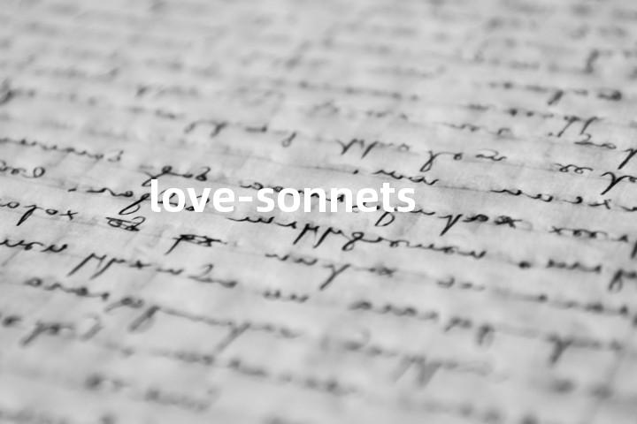love-sonnets单词图解，单词释义场景配图