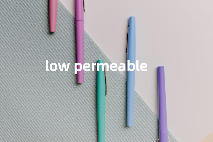 low permeable单词图解，单词释义场景配图