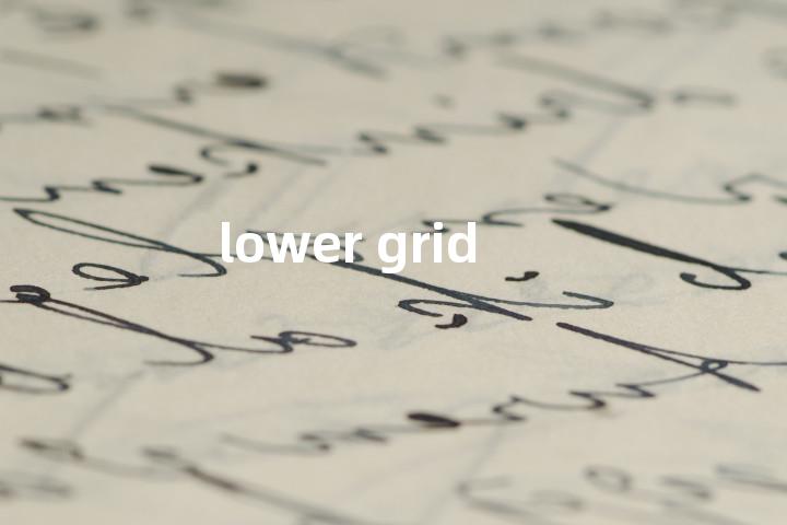 lower grid单词图解，单词释义场景配图