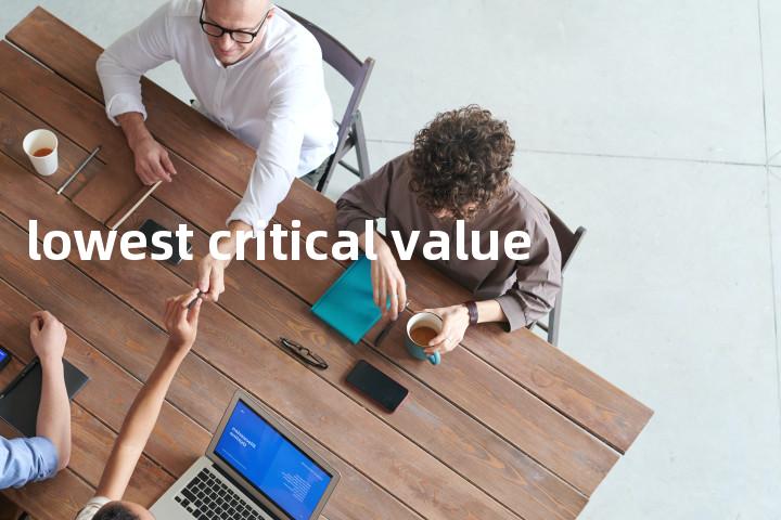 lowest critical value单词图解，单词释义场景配图