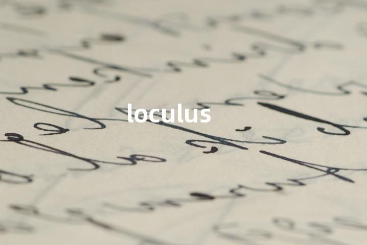 loculus单词图解，单词释义场景配图
