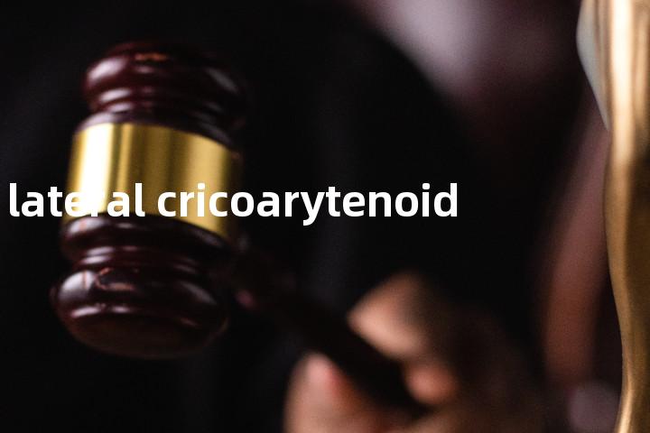 lateral cricoarytenoid单词图解，单词释义场景配图