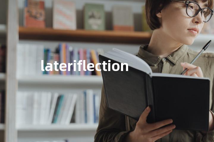 lateriflection单词图解，单词释义场景配图