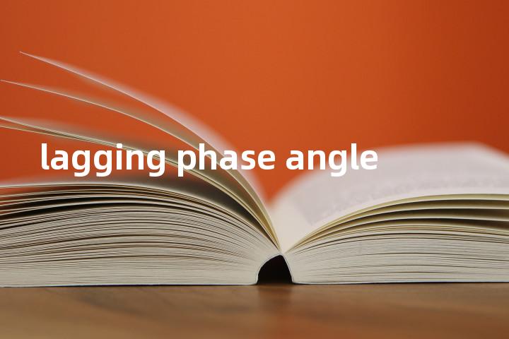 lagging phase angle单词图解，单词释义场景配图