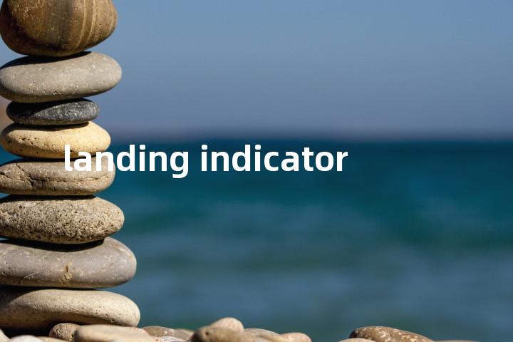 landing indicator单词图解，单词释义场景配图
