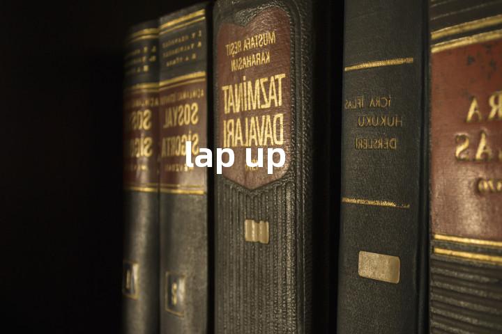 lap up单词图解，单词释义场景配图