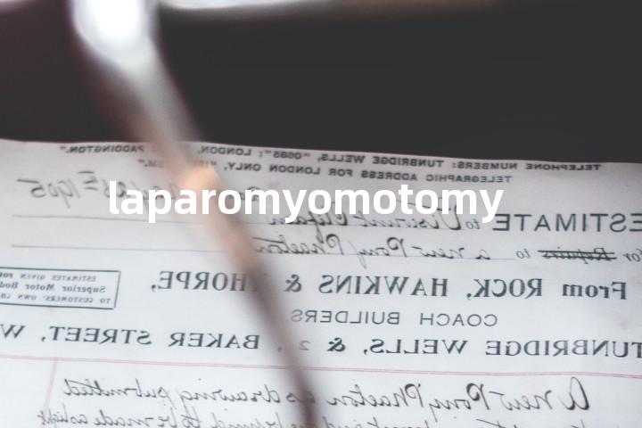 laparomyomotomy单词图解，单词释义场景配图