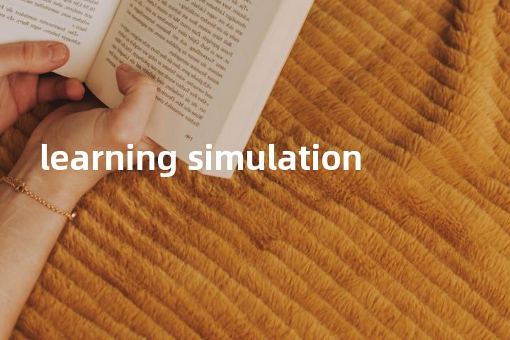 learning simulation单词图解，单词释义场景配图