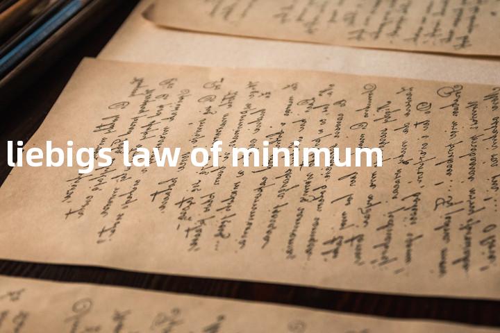 liebigs law of minimum单词图解，单词释义场景配图