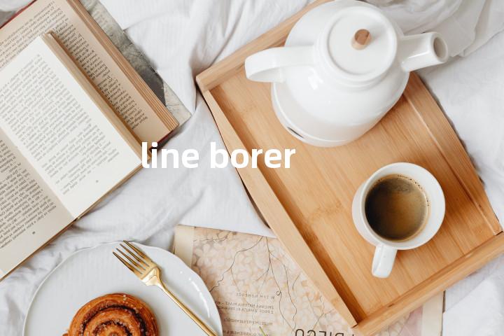 line borer单词图解，单词释义场景配图