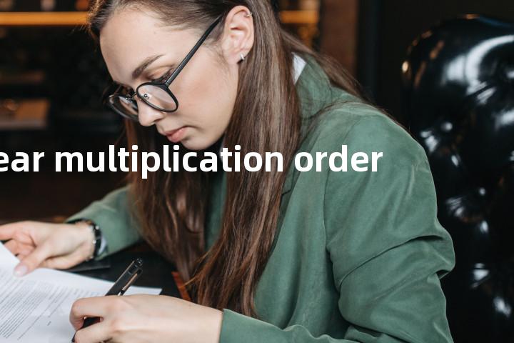 linear multiplication order单词图解，单词释义场景配图