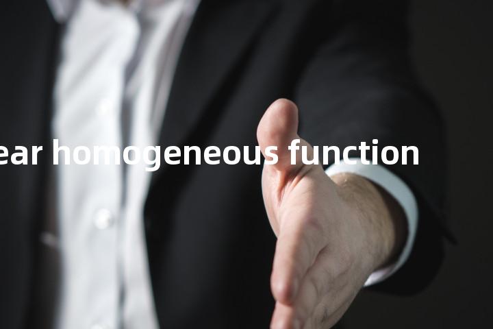 linear homogeneous function单词图解，单词释义场景配图