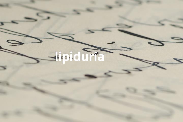 lipiduria单词图解，单词释义场景配图